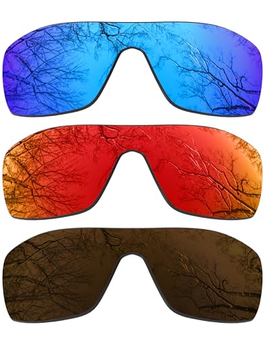 Image of ToughAsNails 3 Pair Polarized Replacement Lenses for Oakley Oil Rig Pack-IFB2