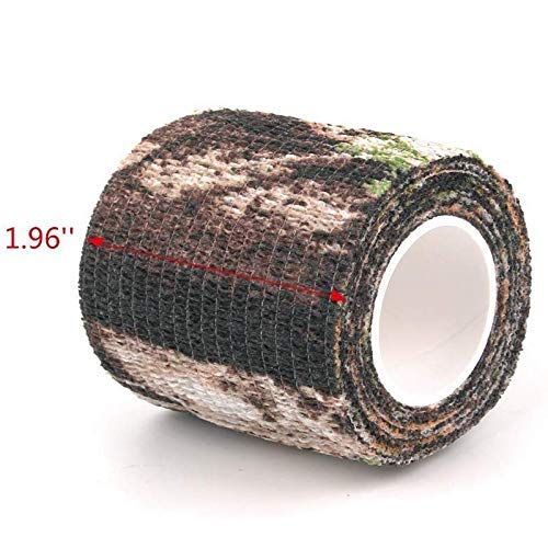 6 Rolle Camouflage Band,Elastische Klebebinde Camouflage, Multifunktionales Stealth Selbsthaftende Non-Woven Schutz… – Bild 7