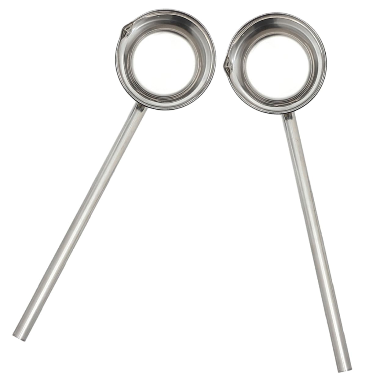 SHOWERORO 2piezas Cucharones Inoxidable Mango Cucharón Sopa Cuchara De Agua Resistente Fácil De Manejar Para Hotel y Cocina