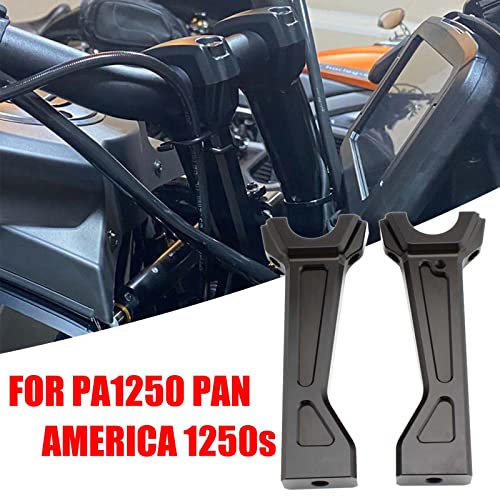 FINMOKAL Risers Altos Cnc De Motocicleta Preta De 2'' Para Harley Pan America Ra1250 Ra1250S 2020+