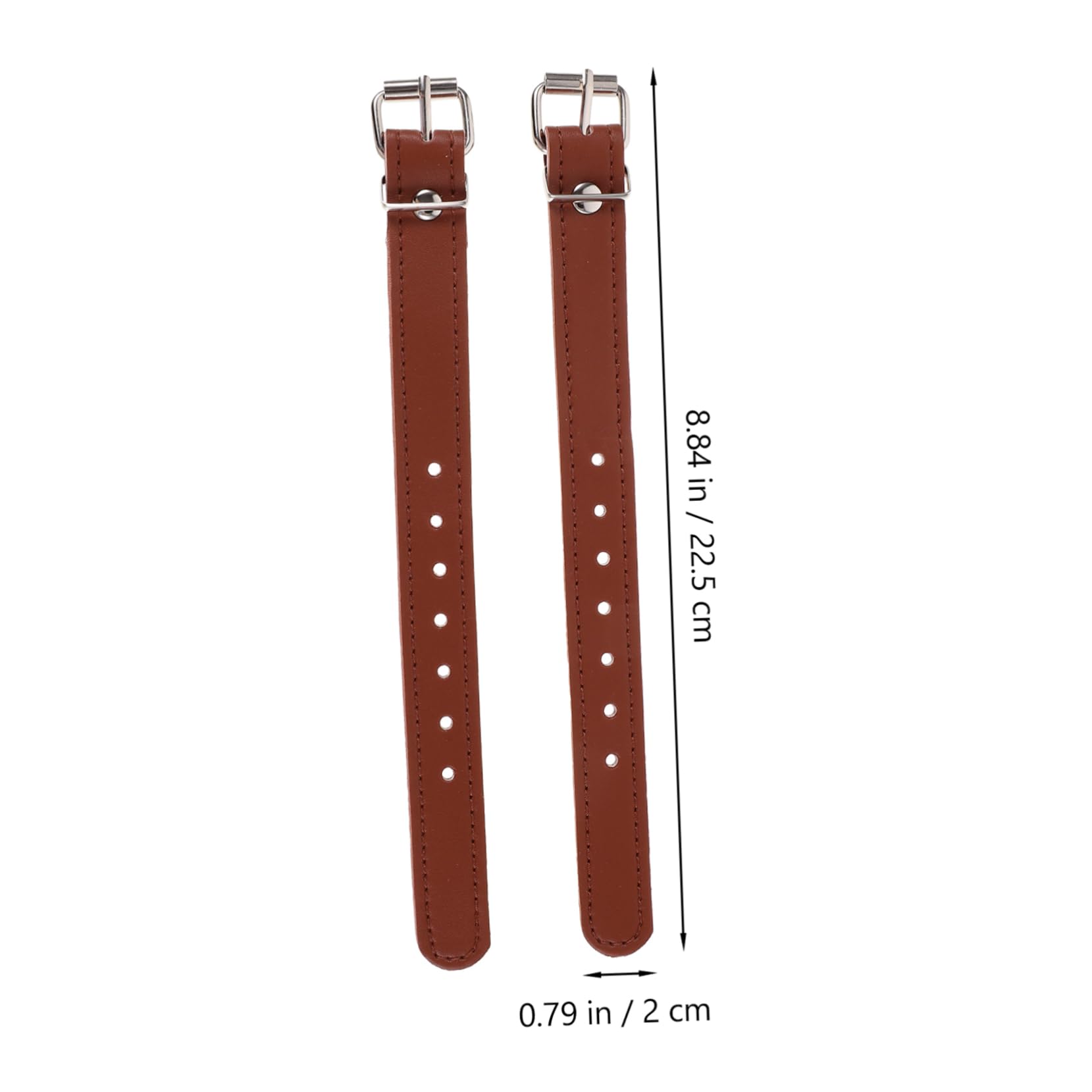 BESPORTBLE 1 Pair of Bike Basket Strap Front Handlebar Storage Basket Strap Adjustable Leather Straps for Adult and Kids