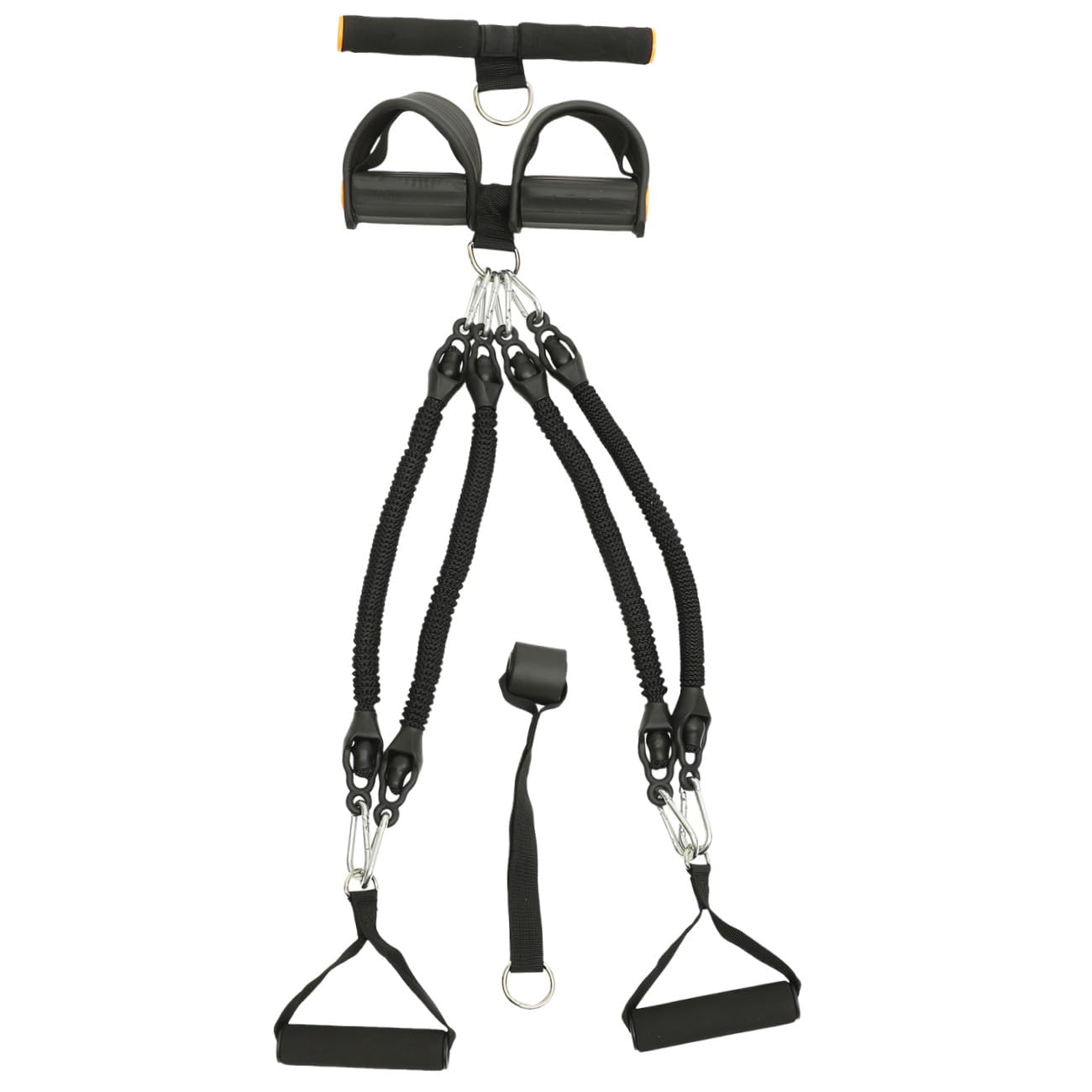 TOYANDONA Attrezzatura per Fitness Domestico Corda di Tensione Elastica Resistente per Esercizi di Trazione Muscolare, Multifunzione per Braccia, Addominali e Spalle, per Allenamento Indoor
