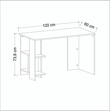 Inarch Dizayn Alya Çalışma Masası Beyaz