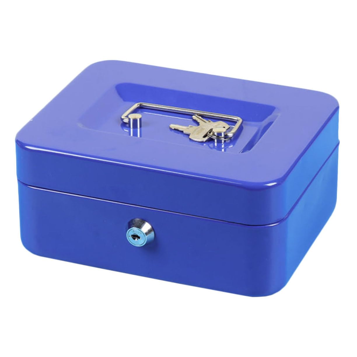 MAGICLULU Cassetta Di Sicurezza Portatile Da Viaggio in Ferro Per Gioielli Salvadanaio in Metallo Vassoio Portaoggetti Salvaspazio