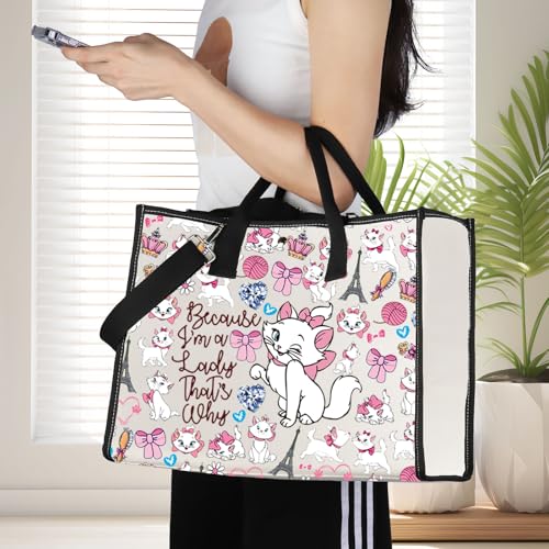 Image of G2TUP Cat Crossbody Bag Cat Lover Gifts Because I'm a Lady That's Why CatsShoulder Bag (Because I'm A Lady TG)