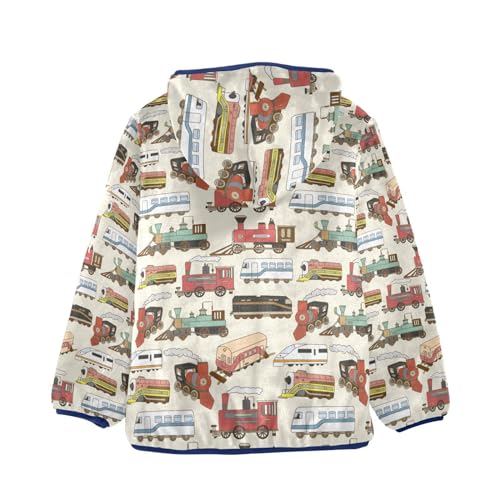 Aflyko Cute Boys Fleece Coat Blue Zip-Up Hoodie Girls Outerwear Kids Hooded Jacket 3-10T2