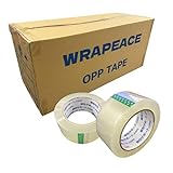 OPPテープ, 幅48mm x 長さ100m, 厚み45μ, 透明 50巻 WRAPEACE 【OPP45透明-1】