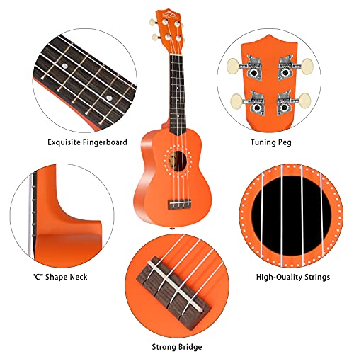 EastRock Ukulélé soprano 21 pouces Kit débutant pour ukulélé pour enfants, adultes, jeu de base pour guitare Hawaii avec… - Les Beatles, Paul McCartney, John Lennon, RIngo Starr, George Harrison EastRock Ukulélé soprano 21 pouces Kit débutant pour ukulélé pour enfants, adultes, jeu de base pour guitare Hawaii avec… – Image 6