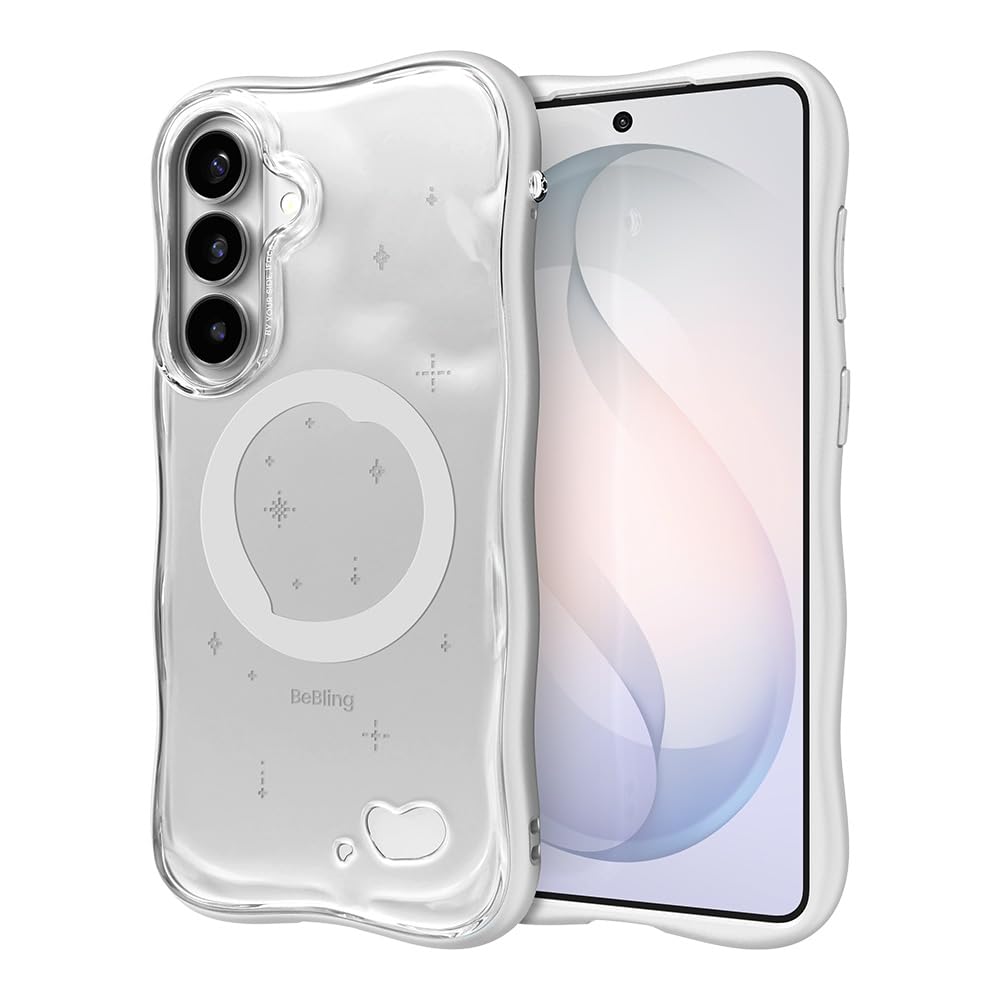 iFace BeBling - Custodia per cellulare Aero [compatibile con S26+] 3D Water Ripple Wave, design lucido traslucido, struttura fluida, antiurto, protezione per fotocamera, regalo elegante per i