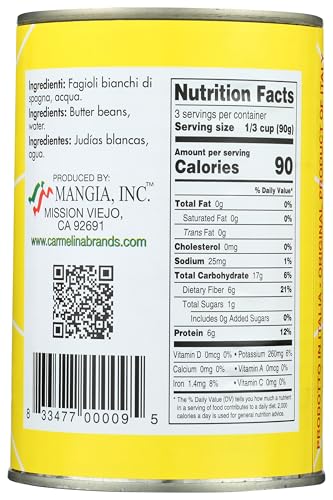 Carmelina, Carmelina Butter Beans, 14.28 Ounce - Image 3