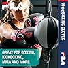FILA Accessories Boxing Gloves for Men & Women - Kickboxing, Heavy Bag Punching Mitts, MMA, Muay Thai, Sparring Pro Training Equipment (10 oz, Victory, Pink)