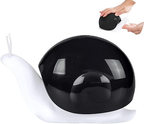 Miniatura 1 de Dispensador de jabón de caracol, lindo dispensador de jabón de manos, dispensador de botellas recargable para jabón líquido, champú para baño,