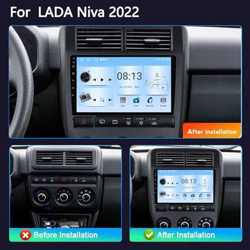 Radio Android 13 Lada Niva para solucionar fallos de GPS y llamadas 2