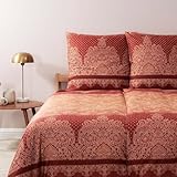  Bassetti Satin Bettwäsche Tivoli  R1 Rot - 155 x 220 cm