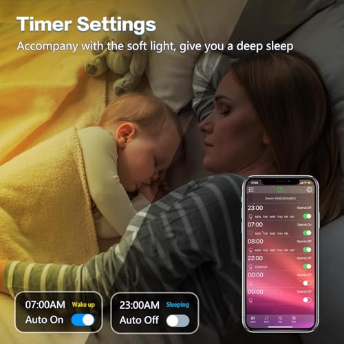 KEXU 50ft RGB Color Changing Led Lights for Bedroom Music Sync 16 Million Colors with App Control