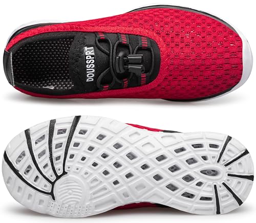 Image of DOUSSPRT Water Shoes for Kids Boys Girls Quick Dry Beach Sports Swim Pool Aqua Shoes for Toddler /Little Kid /Big Kid