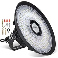 150W Campana LED Industrial UFO ANTEN, 5000K 22500LM IP65, Ángulo de haz de 90 °, Lámpara de Alta Bahía, para exterior/interior