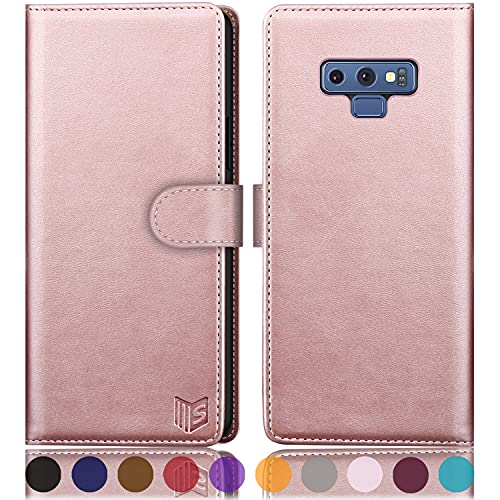 Étui portefeuille Samsung Note 9 protection fine avec fentes cartes