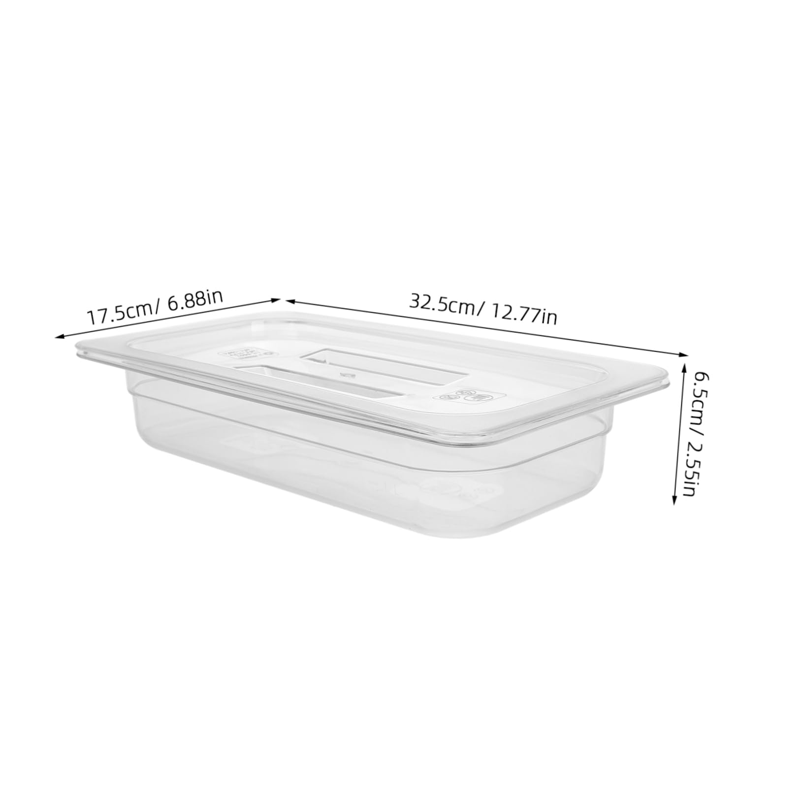 NAMOARLY Commercial Pizza Pans Storage Box Pizza Dough Proofing Container with Lids for Restaurant
