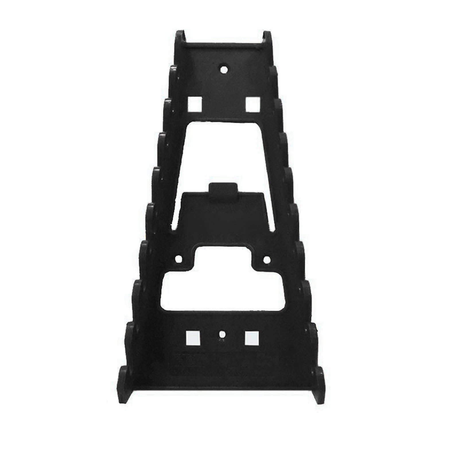Jazuaiao Black Lightweight Tool Organizers Tray Multigroove Wrench Holder For Automotive Repair Workshop Storage Wall Mount Wrench Rack For Tool Storage