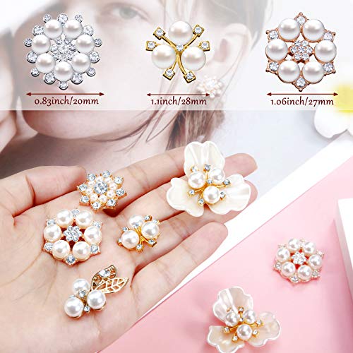 Boutons en strass et perles pour bijoux de mariage d'exception