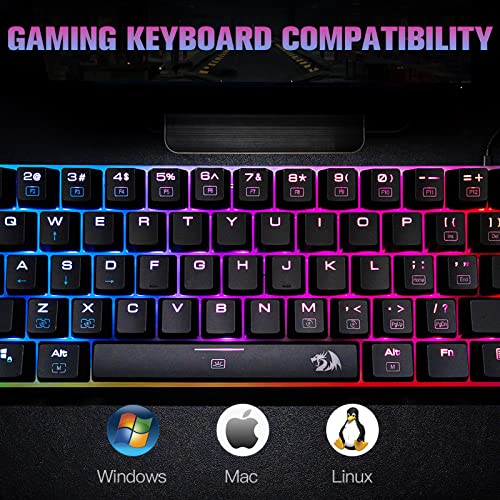 Image of Redragon K605 Alien Giant Mechanical Gaming Keyboard, Super Big 61 Keys & Outemu Blue Switch, RGB LED Backlit Ergonomic Wired Type-C Full Key Conflict Free Anti-Ghosting NKRO Keyboard