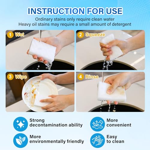 CXYARY 2x-Density Melamine Eraser Sponges 30-pack — view 4
