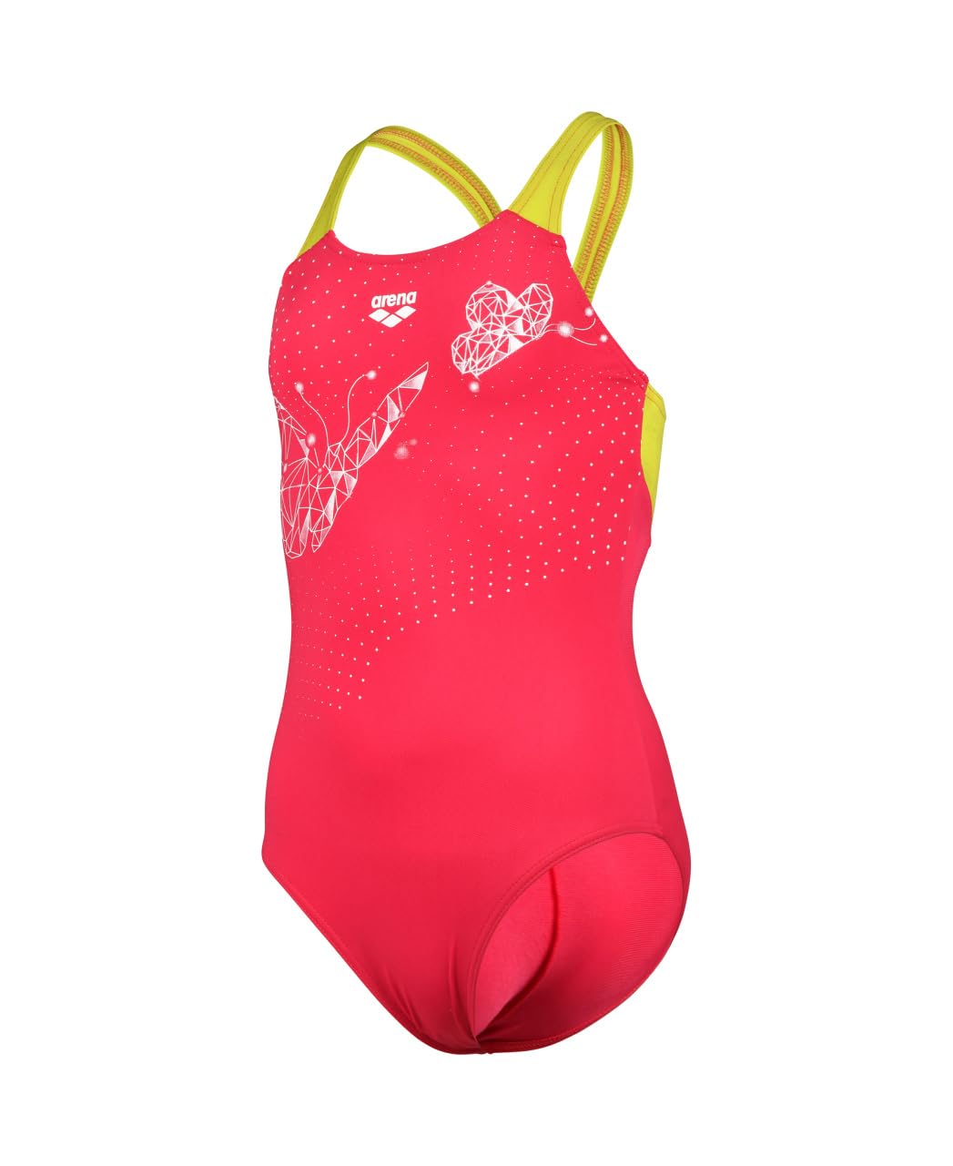 ARENA Girl'S Butterfly Swimsuit V Back Traje de baño de una Pieza Niñas (Pack de 1)