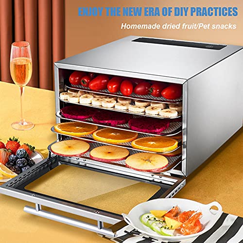 Dörrautomat Edelstahl 400 W Mit Temperatureinstellung Digital Von 20-90°C, 5 Fächern En Edelstahl, Dörrgerat Dörrautomat… – Bild 3