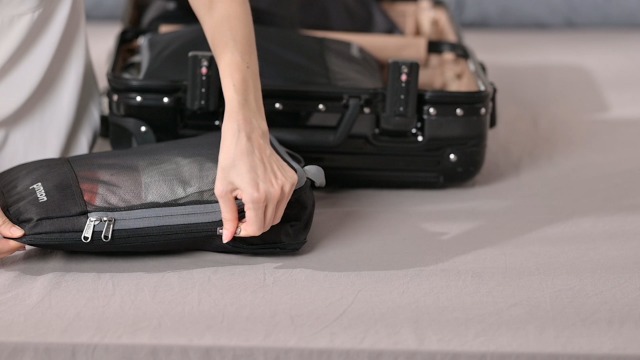 Prezon Compression Packing Cubes, Luggage Organiser Set, Extensible Suitcase Organiser, Packing Organisers for Suitcases, Packing Cubes for Travel or Home Storage