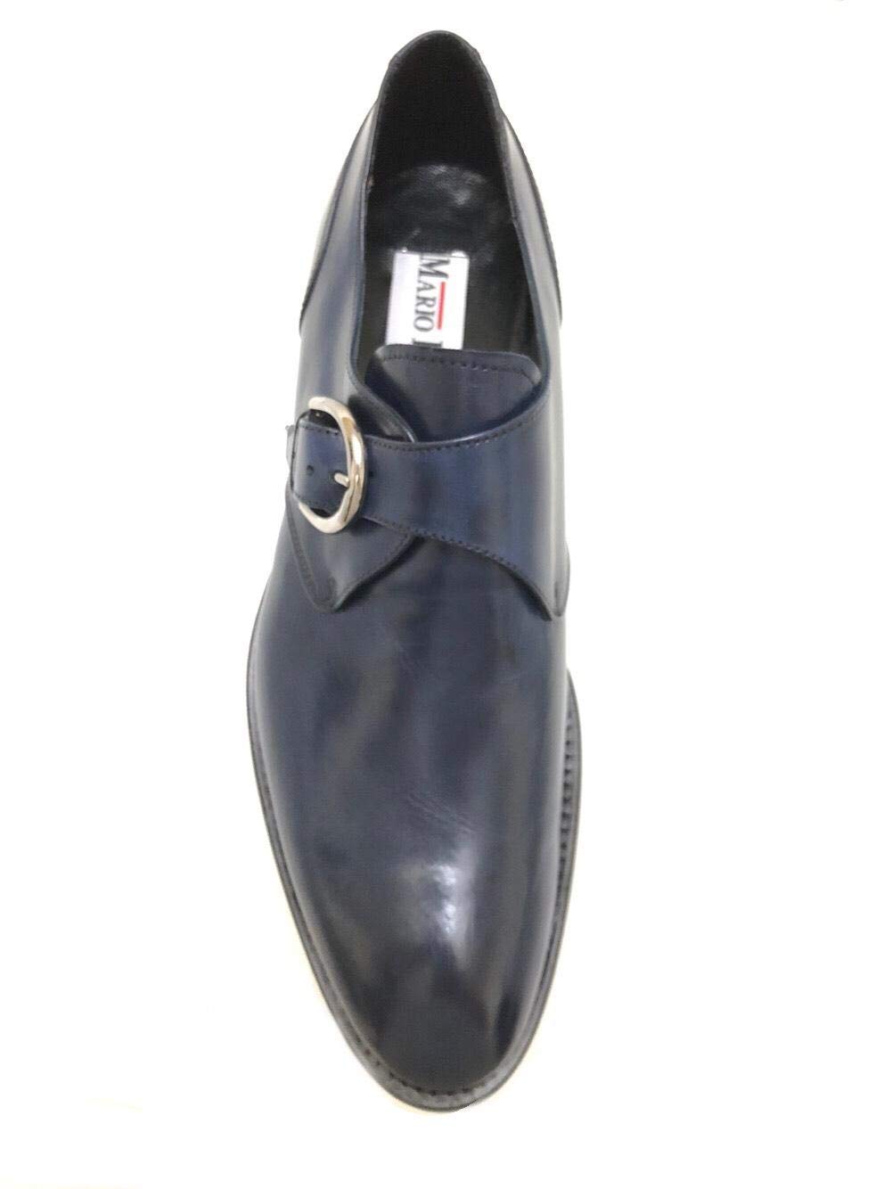 Mario Bruni One strap navy Blue shoes