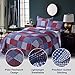 Jessy Home Plaid Quilt Set Queen Bedspreads Coverlet Set Red Blue White Patchwork Queen Size Quilt Set Bedding Soft Lightweight Quilts Coverlet Country Reversible Quilt Bed Spread with 2 Pillow Shams