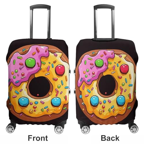 Carry on Luggage Cover Donut Suitcase Covers for Luggages Tsa Approved Travel Luggage Sleeve Protector Elastic Suitcase Protector Anti-Scratch Washable Fits 19-30 Inch Case -XL3