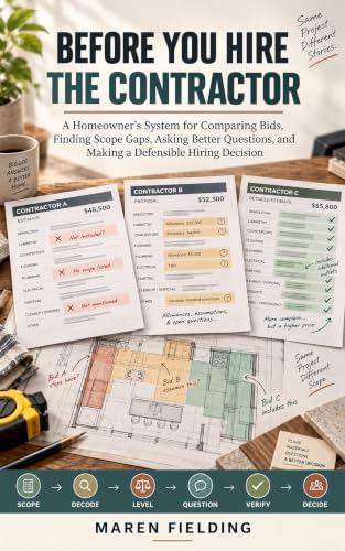 Before You Hire the Contractor: A Homeowner's System for Comparing Bids, Finding Scope Gaps, Asking Better Questions, and Making a Defensible Hiring Decision image 2