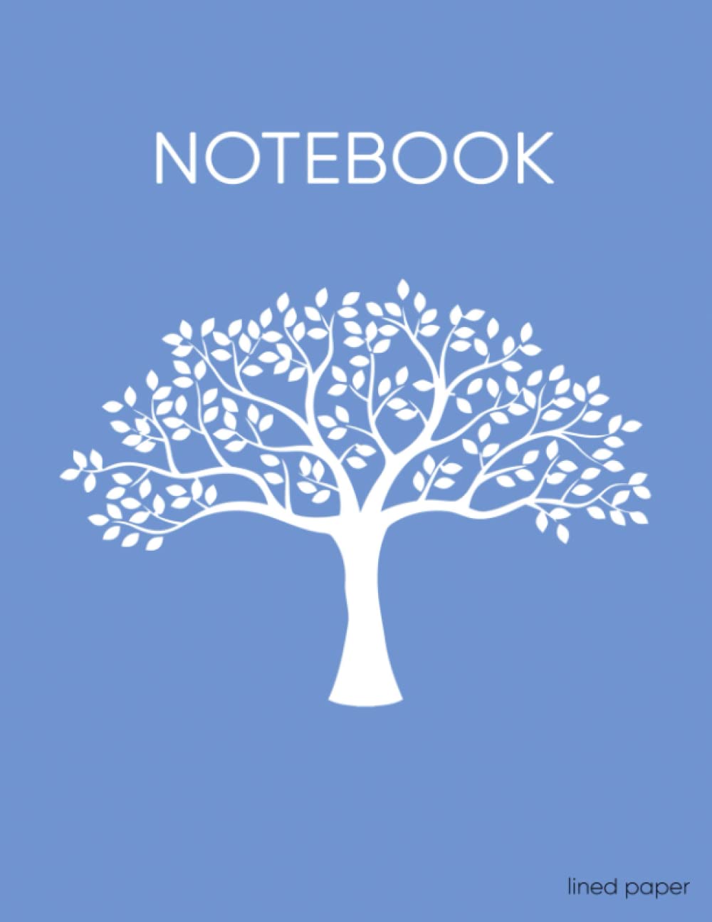 Notebook: 240 Page Notebook, 8.5x11 inch, 120 sheets/240 pages, Classic 240 Lined Pages with Soft Cover (Smooth Blue)