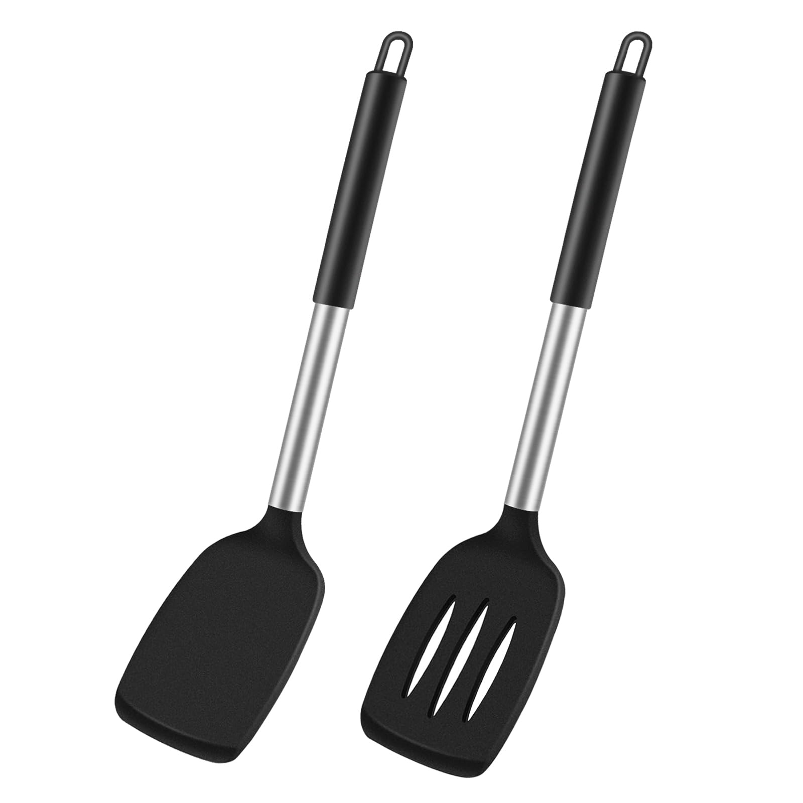 Lot De 2 Spatules Silicone Sans BPA - Résistantes à 220°C, Antiadhésives Et Flexibles Pour Cuisine