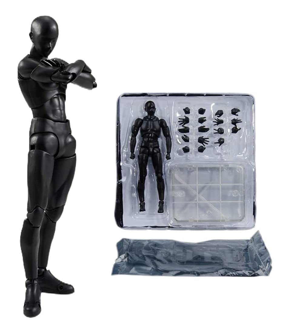 デッサン人形 Amazon | Wakaka 木製 デッサン人形 モデル リアル 関節可動 自立 台座