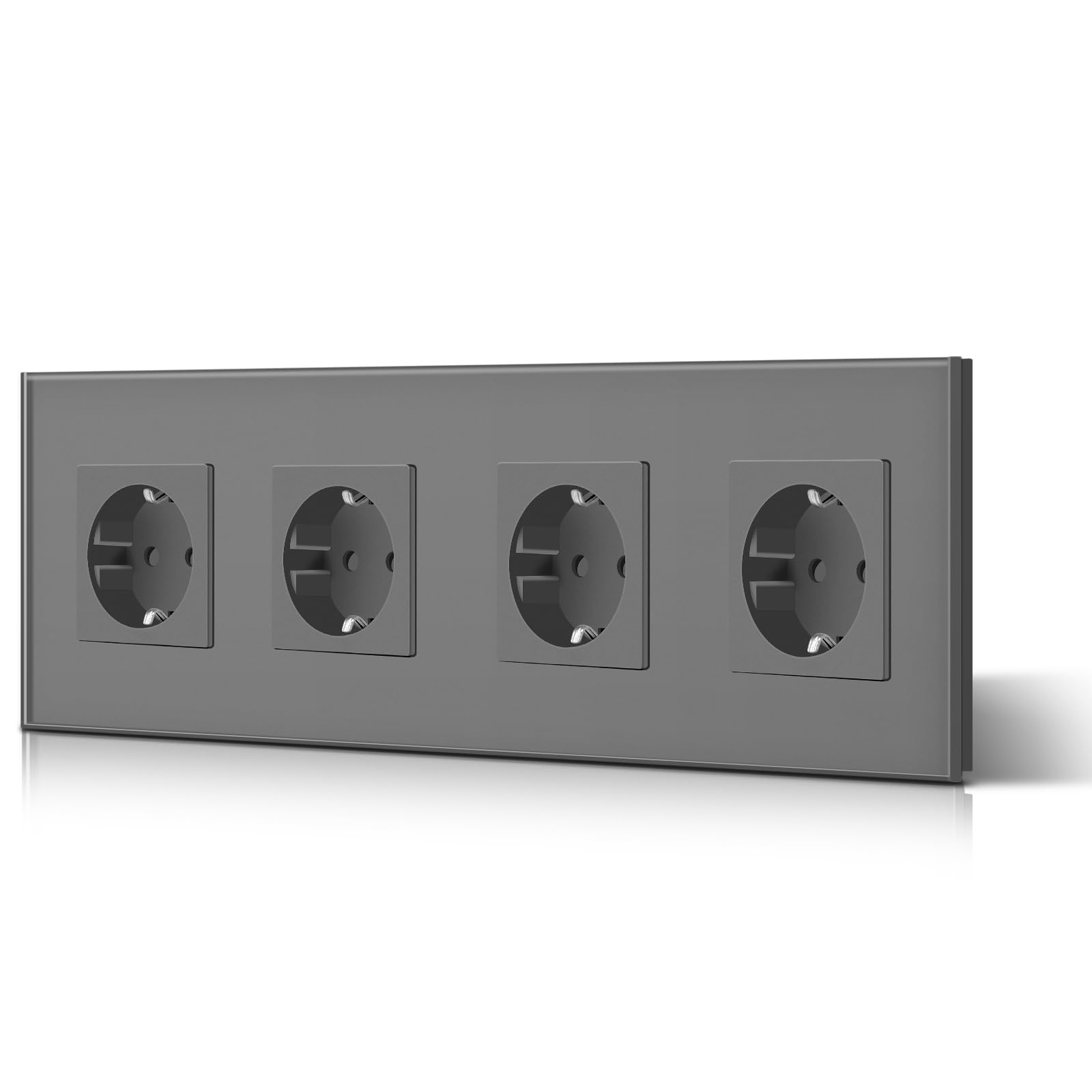 BSEED Enchufe de Pared con USB C,Enchufes Dobles Empotrados con Cristal,Toma de Corriente,Seguridad infantil,Fácil de Instalar,M Serie,2 Enchufes con USB y Tipo C,157mm Blanco — view 131