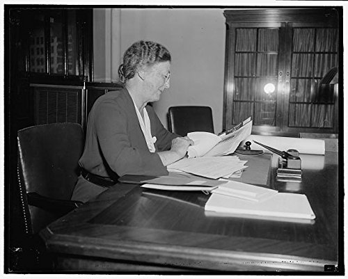HistoricalFindings Photo: New Social Security Board Member,Mrs Mary W Dewson,Office,Washington DC,1937