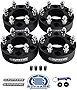 Supreme Suspensions - 4pc Set [Black] - 2' Hub Centric Wheel Spacers for 1986-2022 Toyota 4Runner 2WD 4WD - BP: 6x5.5 / CB: 106mm / Studs: M12x1.5 [Includes 4 Tire Valve Caps]