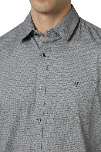 Image of Van Heusen Casual Printed Shirt for Men| Premium Cotton| Full Sleeves| Slim Fit |Breathable Fabric
