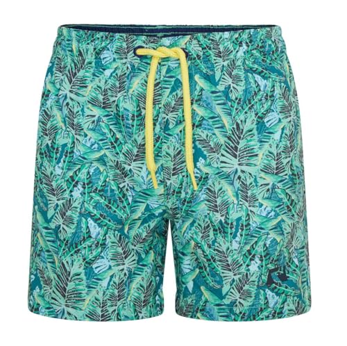 RIPT Performance RCJSHO793_GRN_11/12 Pantalones Cortos de Natación para Niños, Green Leaf Print, 11-12 Años