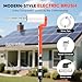 TURNRISE Electric Solar Panel Cleaning Brush: 20FT Adjustable Water Fed Pole Solar Panel Cleaning Kit with 23FT Water Pipe - Versatile Photovoltaic Brush for Solar Panels, Windows, Roofs