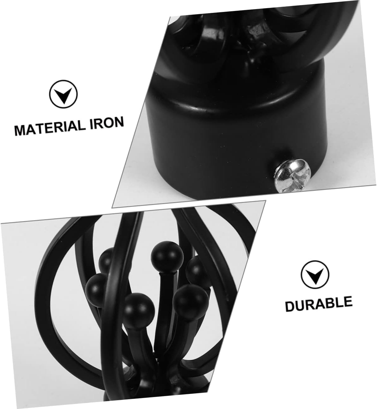 Levemolo 4pcs Twisted Cage Curtain Rod End Caps Decorative Matte Finials for Curtain Rods Easy to Install Elegant Design Versatile Home Accessories
