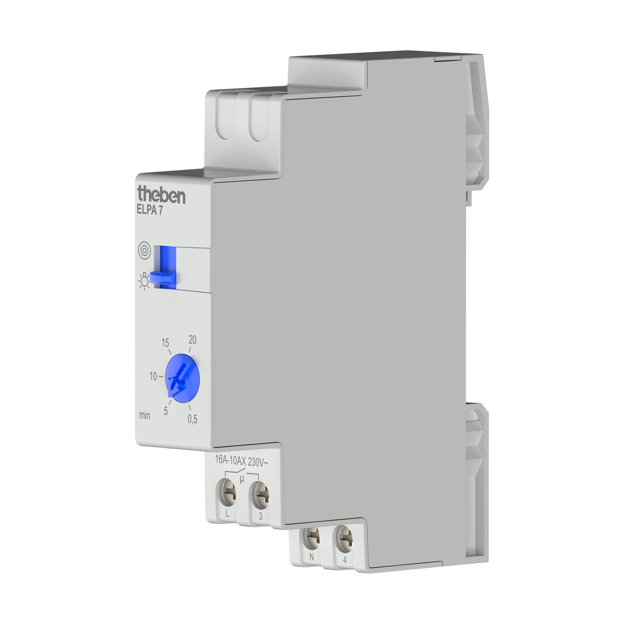 Theben 0070002 ELPA 7 minutero de Escalera electrónico Carril DIN