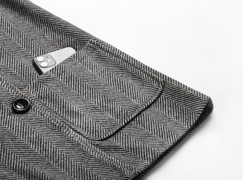 CHARTOU Women Wool Coat Peacoat Jacket Thick Loose Double Breasted Pea Coat Woolen Winter Overcoat4