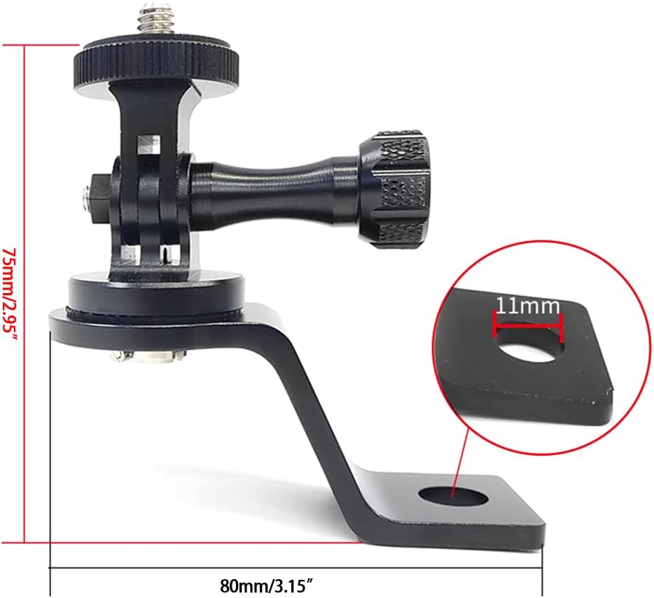 for SJ5000 Yi Screw Bracket CNC Motorcycle Rearview Mirror