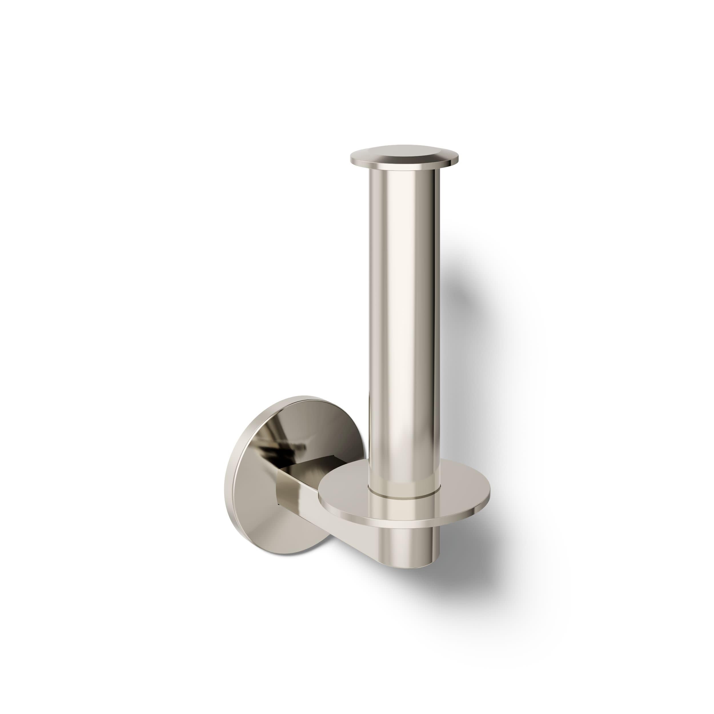 Porte-papier vertical Kohler Components nickel poli vibrant pour salle de bain luxe