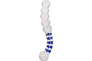 Crystal Glass Plump Beads Style Sex Tease Insert Pleasure Wand Penis Glasses