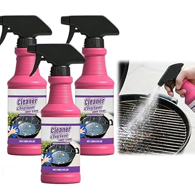 Fast-Acting Heavy-Duty Grill Degreaser Spray, 2026 New Heavy Duty Grill Grease Cleaning Spray, BBQ Grease Cleaner Spray